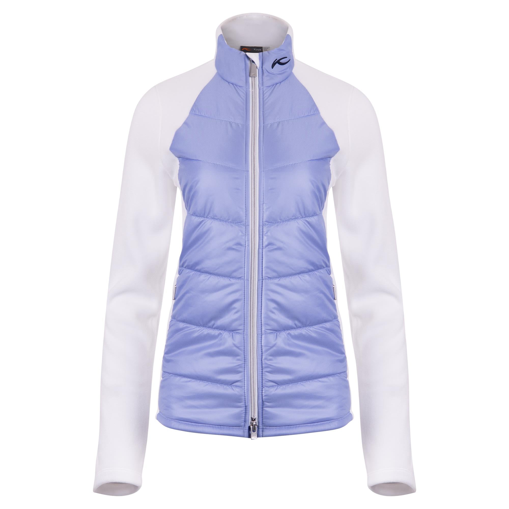 KJUS Lucerne Italian Fleece Ladies Golf Jacket White/Reflection